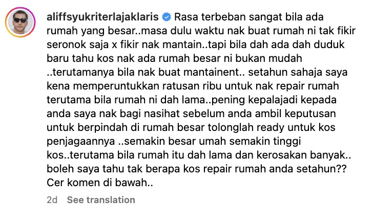 Aliff Syukri akui mulai terbeban